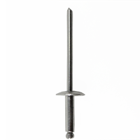 4-3 (1/8") Large Flange Blind Rivet / .126-.187" Grip / Stainless Steel/Stainless Steel