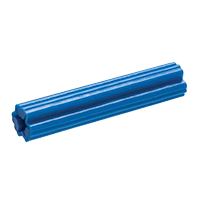#10-12 x 1" Plastic Anchor (Tubular) / Low Carbon Steel / Plain