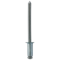 4-3 (1/8") Countersunk Blind Rivet / .126-.187" Grip / Steel/Steel / Zinc