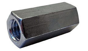 1/2"-13 X 1 3/4" (3/4" AF) Hex Coupling Nuts / Grade 5 / Zinc