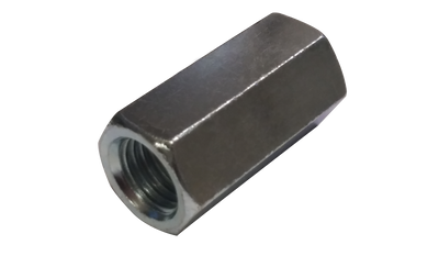 5/8"-18 X 2 1/8" (13/16" AF) Hex Coupling Nuts / Low Carbon Steel / Zinc