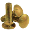 3/4"-10 x 4" Carriage Bolt, Full Thread / Grade 5 Steel / Zinc Yellow / SAE J429 Grade 5; ASME B18.5