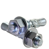 1/4"-20 x 3 1/4" Wedge Anchor (Commercial Anchors) / Low Carbon Steel / Zinc
