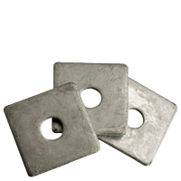 1/2"x2" x0.195 x 2" Plate Washer / Low Carbon Steel / Hot Dip Galvanized
