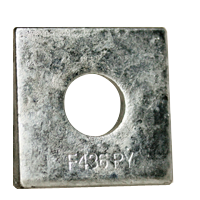 7/8" F436 Structural Washer (Square Beveled Hardened) / Through-Hardened Steel / Hot Dip Galvanized
