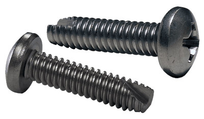#10-24 x 3/4" Type 23 Thread Cutting Screws / Phillips / Pan Head / 410 Stainless Steel / Passivated