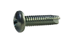 #10-32 x 3/4" Type 23 Thread Cutting Screws / Phillips / Pan Head / Steel / Zinc / ASME B18.6