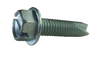 #8-32 x 1/2" Type F Thread Cutting Screws / Slotted / Pan Head / Steel / Zinc / ASME B18.6