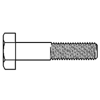 2 1/4"-4 x 6" Heavy Hex Bolt / Alloy Steel / Plain / Made in USA / DFAR Compliant