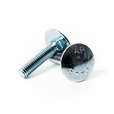 1/4"-20 x 1" Step Bolt, Full Thread / Grade A Steel / Zinc
