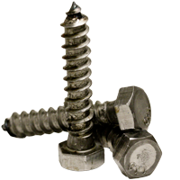 1/4"-10 x 4" Hex Lag Screw / Low Carbon Steel / Plain