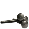 5/8"-11 x 1 3/4" Carriage Bolt, Full Thread / A307 Steel / Plain / ASME B18.5
