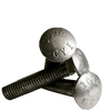 3/4"-10 x 5" Carriage Bolt, Full Thread / Grade A Steel / Hot Dip Galvanized / ASTM A307 Grade A; ASME B18.5