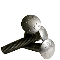 3/8"-16 x 3/4" Carriage Bolt, Full Thread / Grade A Steel / Hot Dip Galvanized