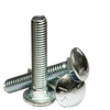 1/4"-20 x 1 1/2" Carriage Bolt, Full Thread / Grade 5 Steel / Zinc / SAE J429 Grade 5; ASME B18.5