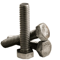 5/16"-18 x 6" Hex Tap Bolt, Full Thread / Grade A Low Carbon Steel / Plain