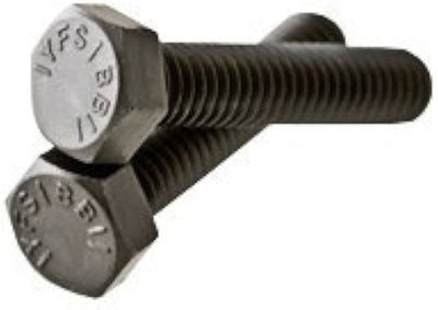5/8"-11 x 3 1/2" Hex Tap Bolt, Full Thread / 5 Steel / Plain