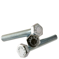 5/16"-18 x 3 1/4" Hex Tap Bolt, Full Thread / Grade 5 Medium Carbon Steel / Zinc