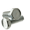 #12-24 x 3/8" Hex Head Machine Screws, Full Thread / Low Carbon Steel / Zinc / ASTM A307; ASME B18.6.3
