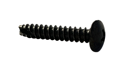 #6 x 1/2" Type 25 Thread Cutting Screws / Phillips / Pan Head / Low Carbon Steel / Black Zinc / Zinc Black