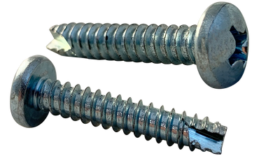 1/4"-20 x 5/8" Type F Thread Cutting Screws / Phillips / Pan Head / Low Carbon Steel / Zinc