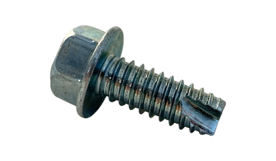 #6 x 5/8" Type 25 Thread Cutting Screws / Unslotted / Hex Washer Head / Low Carbon Steel / Zinc