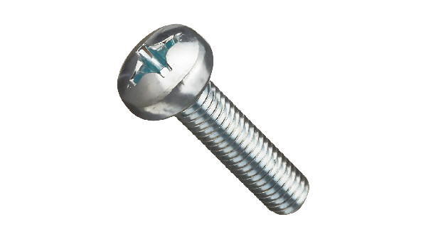 M5-0.80 x 30mm Phillips Pan Head Machine Screws / Class 4.8 Steel / Zinc / ASTM A307; DIN 7985A; ASME B18.6.3