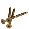 #8x2 1/2" x 2 1/2" Square (Robertson) Bugle Head Drywall Screw / Steel / Zinc Yellow / ASME B18.6