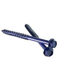 3/16"-1 x 1 3/4" Phillips Concrete Screw (Commercial Blue Finish) / Low Carbon Steel / Plain