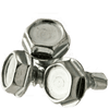 1/4"-14 x 1/2" Drill Point #2 Phillips/Hex Washer Hex Washer Head Self-Drilling Screws, Full Thread / Low Carbon Steel / Zinc / ASME B18.6.4
