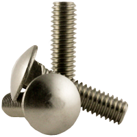 5/16"-18 x 10" Carriage Bolt, Full Thread / 18-8 Stainless Steel / Passivated
