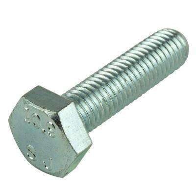M22-2.50 x 110mm Hex Cap Screws, Partial Thread / Class 10.9 Steel / Zinc Bake / Import / ISO 898-1 Class 10.9; DIN 931