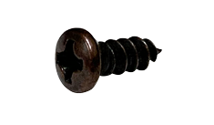 #5 x 3/8 Type AB Self-Tapping Screws / Phillips / Oval Head / Steel / Antique Brass