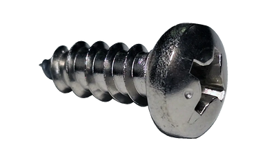 #12 x 5/8" Type AB Phillips Pan Head Self-Tapping Screws, Full Thread / 316 Stainless Steel / Passivated