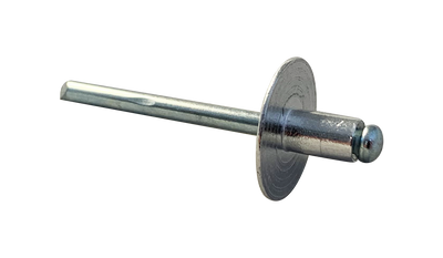 1/8" x .25"-.37" (#46) Large Flange Blind Rivets / Aluminum Body / Steel Mandrel / Plain