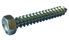 1/4"-14 x 3/4" Type AB Self-Tapping Screws / Slotted / Hex Head / Steel / Zinc