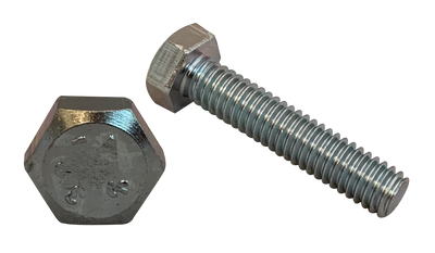 5/16"-18 x 8" Hex Tap Bolts / Low Carbon Steel / Zinc