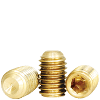 Set Screws / Headless (Set Screw) / Brass / Plain