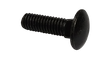 M6-1.00 x 50 MM Carriage Bolt, Full Thread (DIN 603) / Class 8.8 Steel / Zinc CR+3 / ISO 898-1 Class 8.8