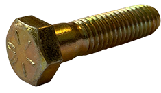 Hex Cap Screws / Hex Head / Steel / Zinc Yellow