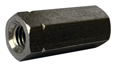 M6-1.0 x 18 mm (10mm AF) Hex Coupling Nuts / 18-8 Stainless Steel (A2) / DIN6334