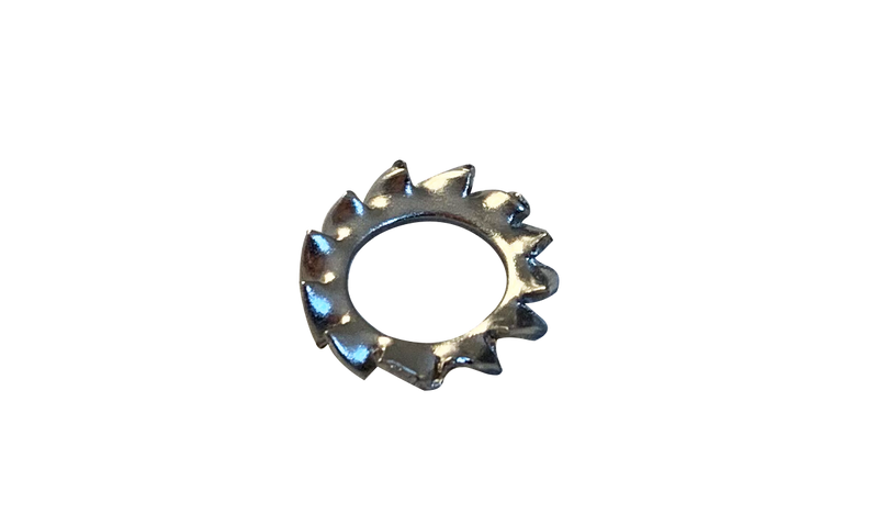M4 Serrated External Tooth Lockwashers / 18-8 Stainless Steel (A2) / DIN6798