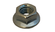 M12-1.75 Hex Flange Nuts / Non-Serrated / Class 8 / Zinc / DIN6923