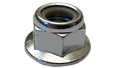 M20-2.5 Flange Style Nylon Insert Locknuts / Steel (Cl. 8) / Zinc / DIN6926