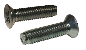 M4-0.7 x 10 mm Trilobe Thread Forming Screws for Metal / Pozi / Flat Head / Steel / Zinc / DIN7500M