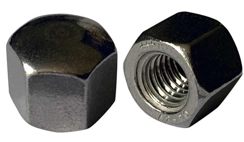 M6-1.0 Flat Top Acorn Nuts / 18-8 Stainless Steel (A2) / DIN917