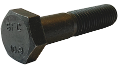 M16-2.0 x 70 mm Hex Cap Screws / Grade 10.9 / Plain / Partial Thread / DIN931
