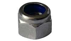 M6-1.0 Nylon Insert Locknuts / 316 Stainless Steel (A4)  / High Hex Type / DIN982