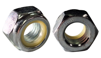 M6-1.0 Nylon Insert Locknuts / Steel (Cl. 10) / Zinc / DIN 985