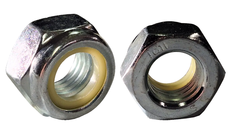 M6-1.0 Nylon Insert Locknuts / Steel (Cl. 10) / Zinc / DIN985
